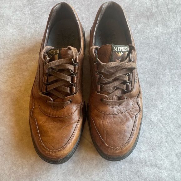 Mephisto Men\'s Tan Leather Oxfords